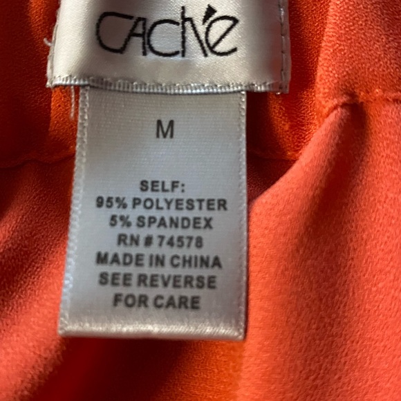 Cache Orange Short Jumpsuit size M - Picture 7 of 7